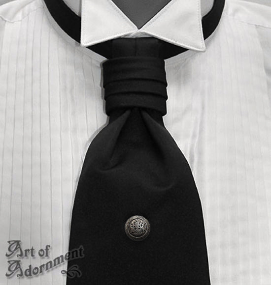 Patina Steampunk Military Crest Tie Tack Pin