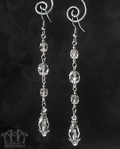 Argenta Femme Fatale Long Crystal Flapper Earrings