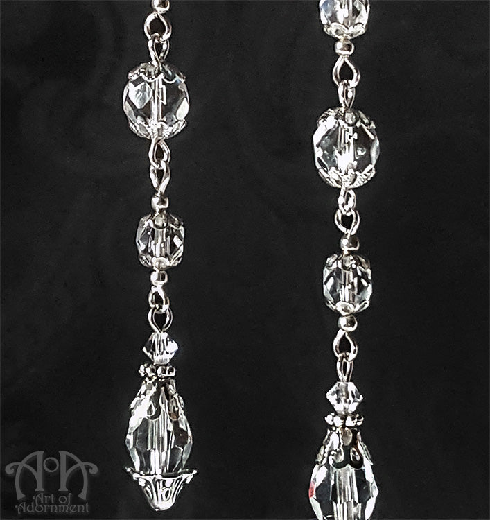 Argenta Femme Fatale Long Crystal Flapper Earrings