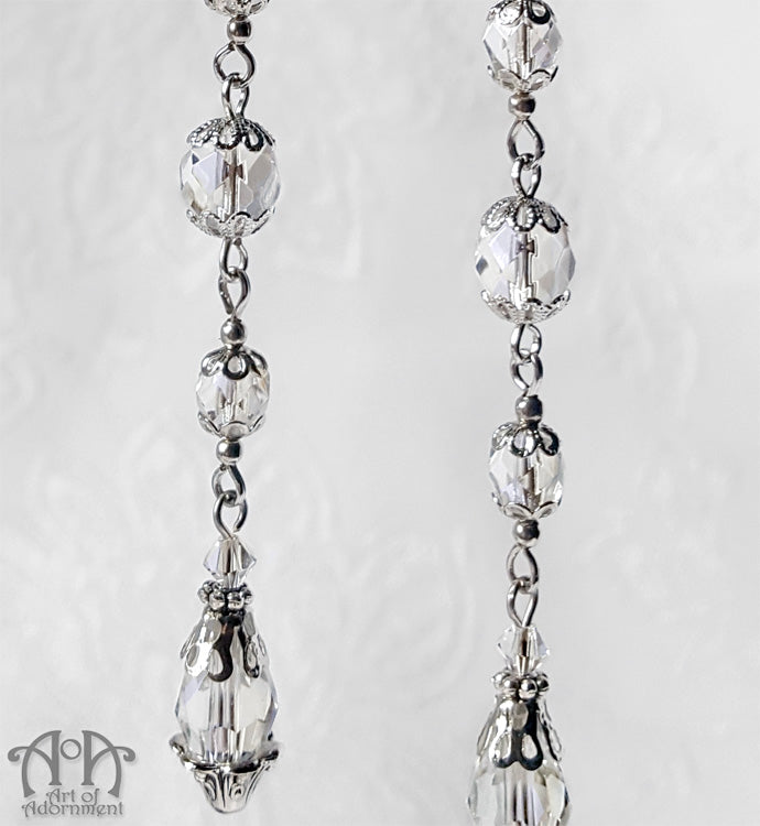 Argenta Femme Fatale Long Crystal Flapper Earrings