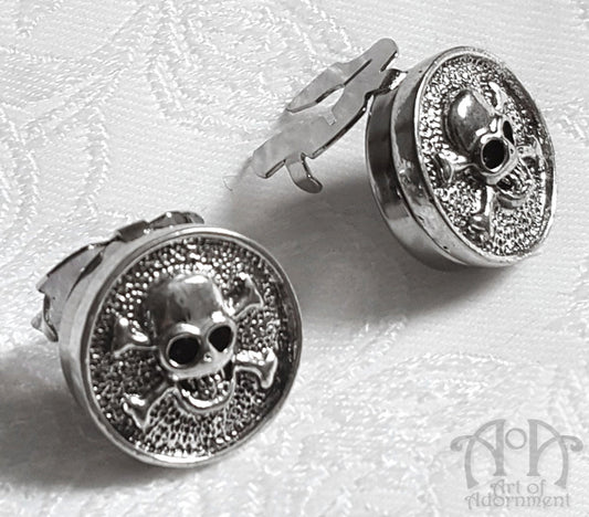 Argenta Gothic Skull Cuff Button Covers
