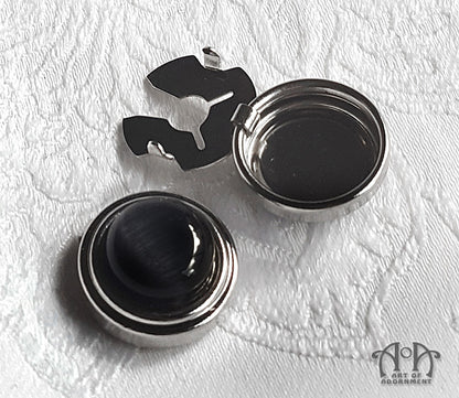 Nocturne Gothic Cat's Eye Cuff Button Covers