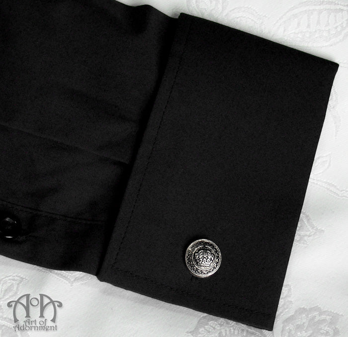Argenta Victorian Royal Crown Cufflinks